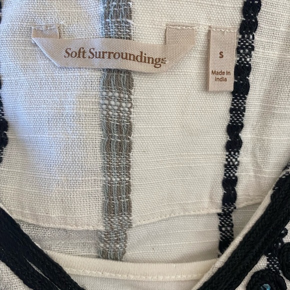 NWOT Soft Surroundings Black & White Coco De Mer Dress - Picture 9 of 10